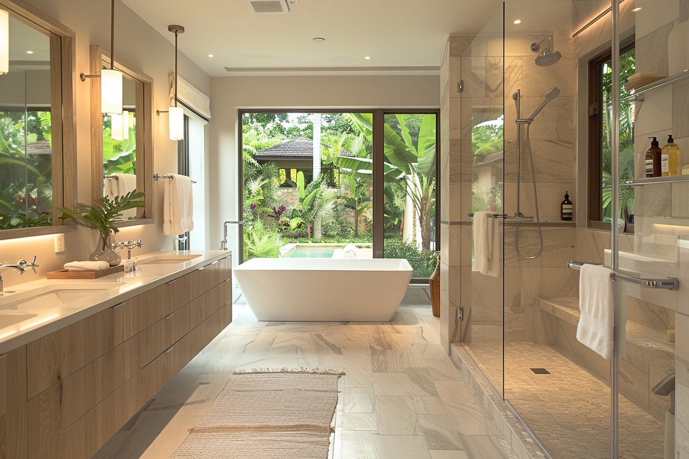 Alt d'image: "Salle de bain fraîchement rénovée augmentant la valeur immobilière pour une vente réussie à Metz.